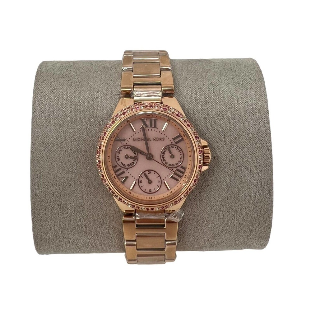 Michael Kors Mini Camille Multifunction Rose Gold Stainless Steel Watch MK7273